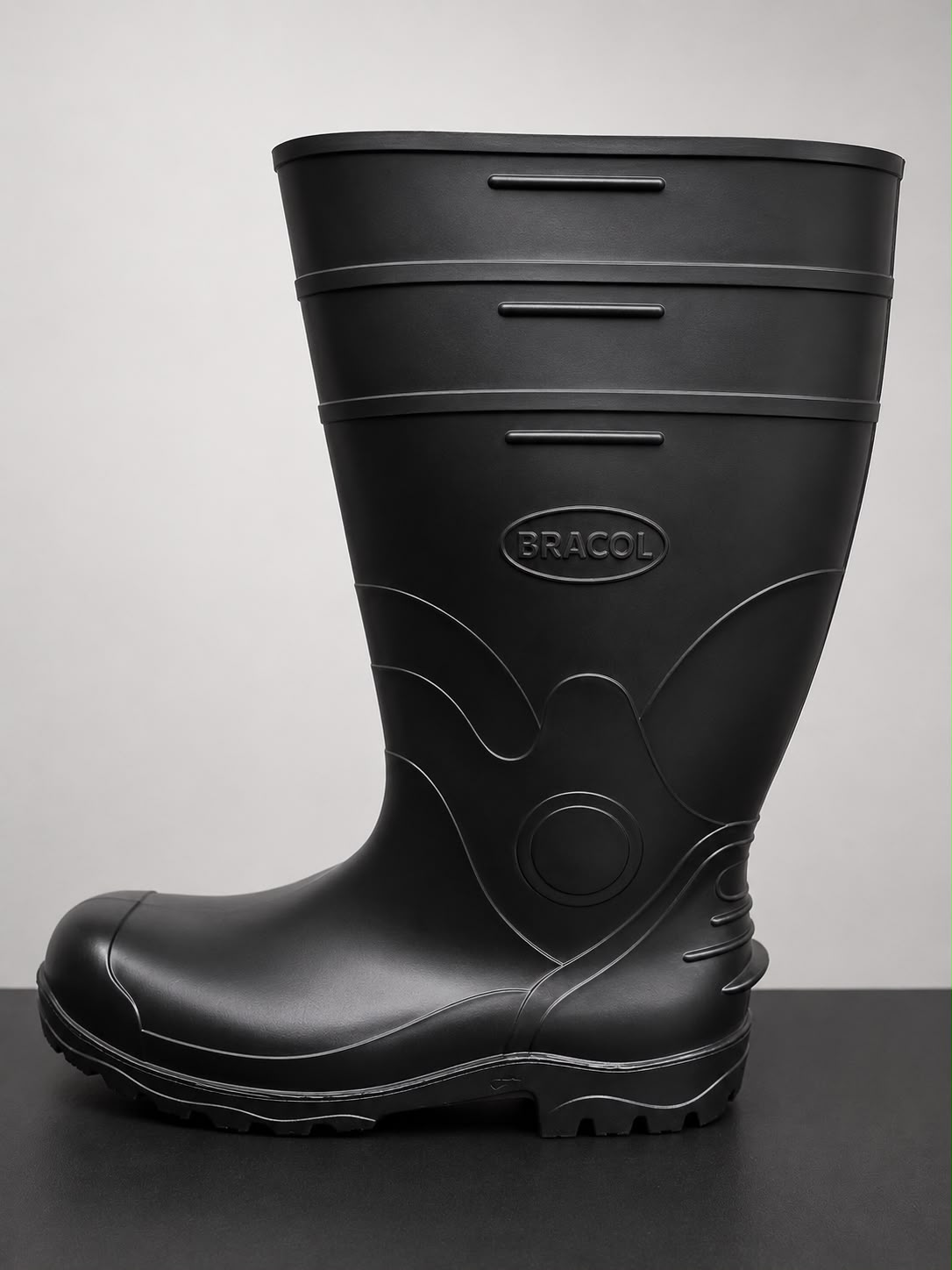 Bota Bracol Pvc Cano Longo Preta 