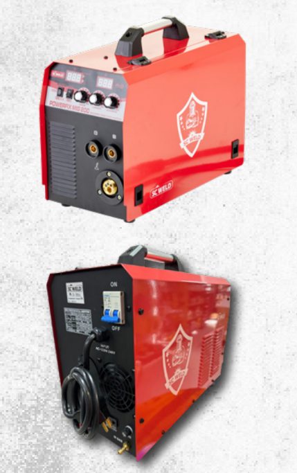 INVERSORA DE SOLDA POWERFIX MIG 200 MIG/MMA 200A MONO 220V C/ TOCHA MIG + PORTA ELETRODO + GARRA C/ RL INT. 15KG 