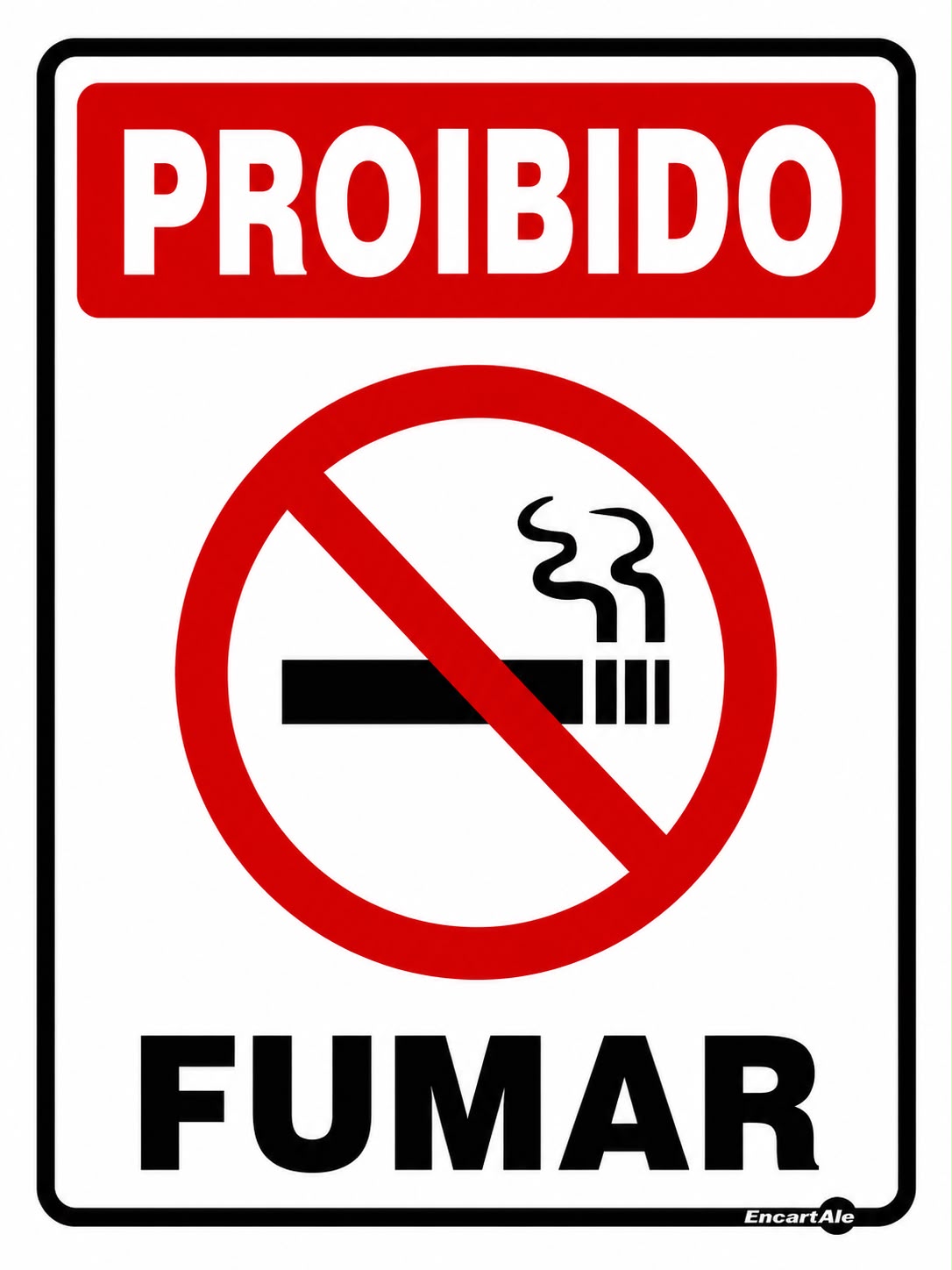 Placa Proibido Fumar 20X30 PS07 