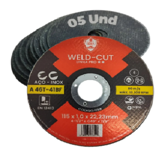 DISCO DE CORTE 4½ X 1,00MM X 7/8 ECO WELD-CUT 