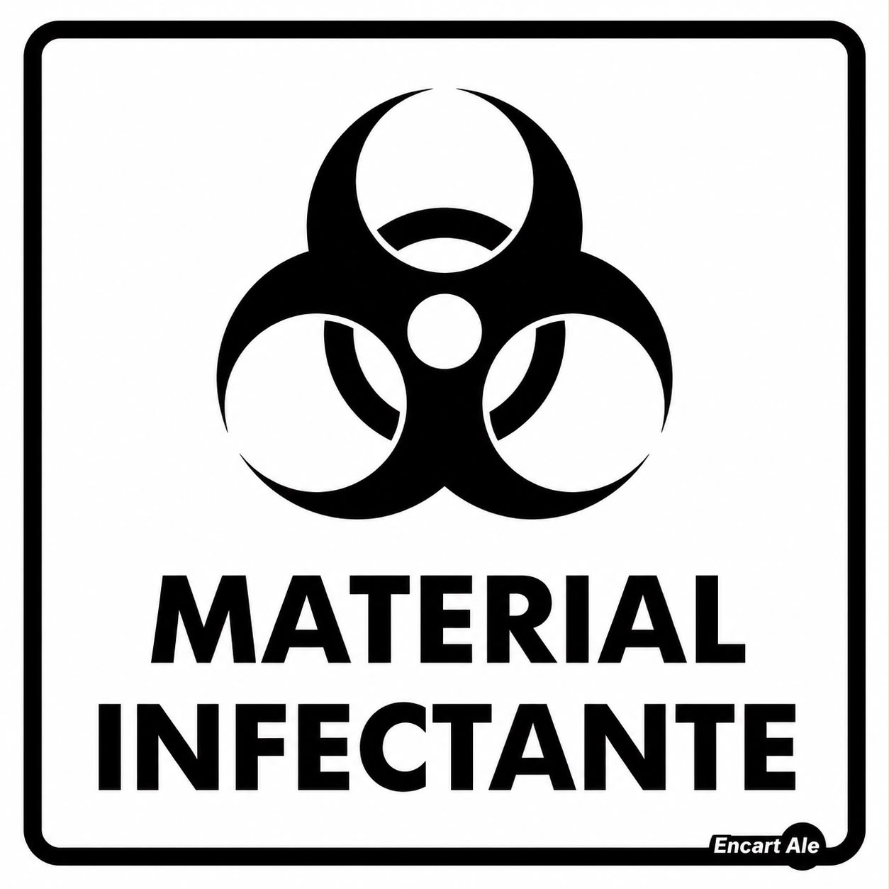 Adesivo Residuo Infectante Aqui AV32 18X18 