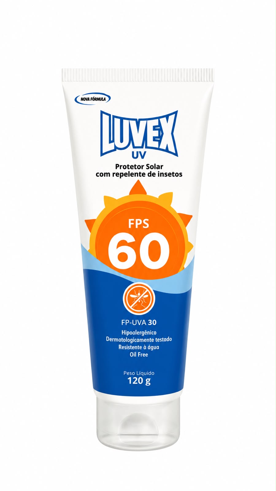 Protetor Solar Luvex Repelente FPS60 120G 