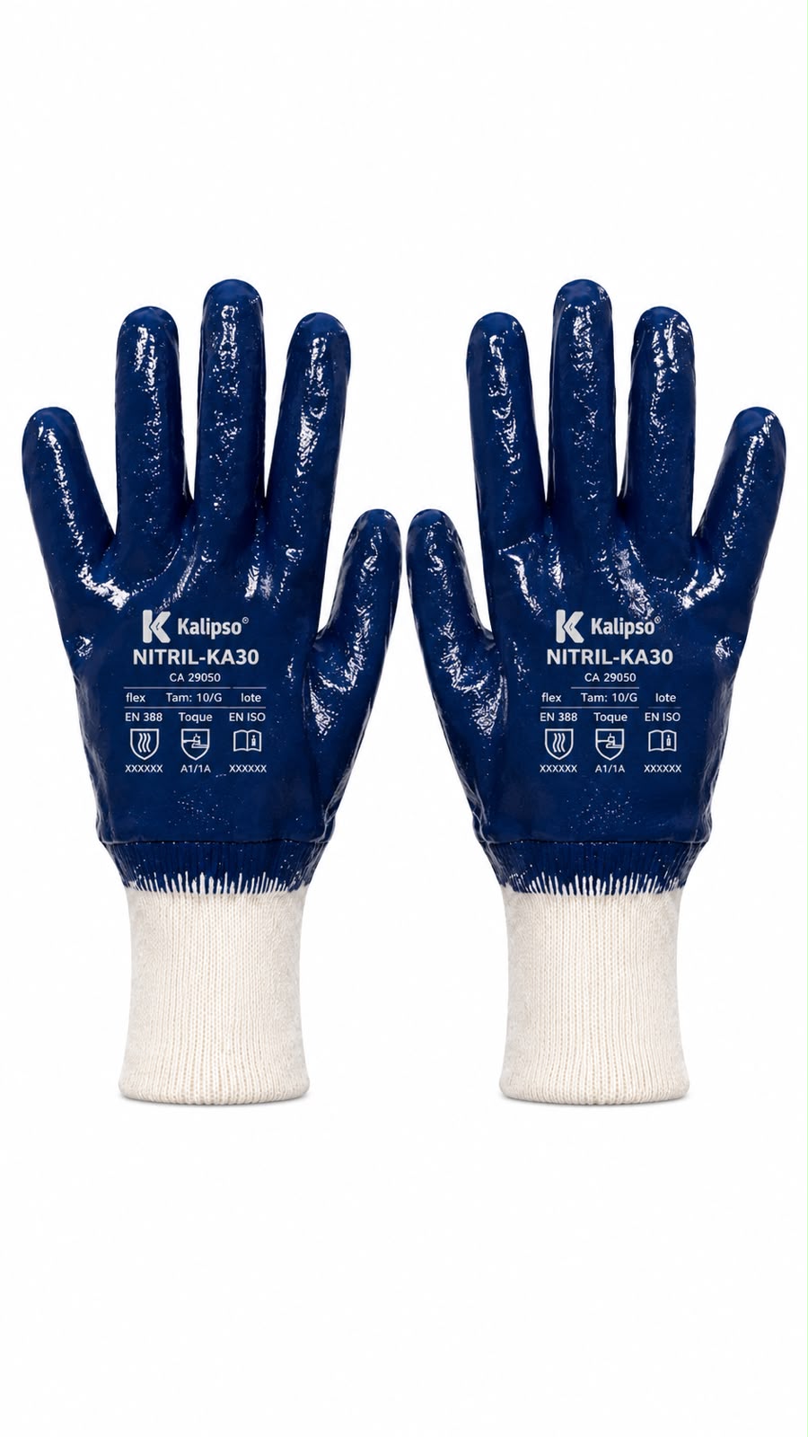 Luva Nitrilica Azul Kalipso KA30 