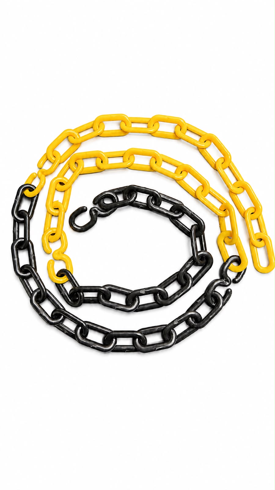 Corrente Plastica Kteli Preta/amarela Elo Grande 